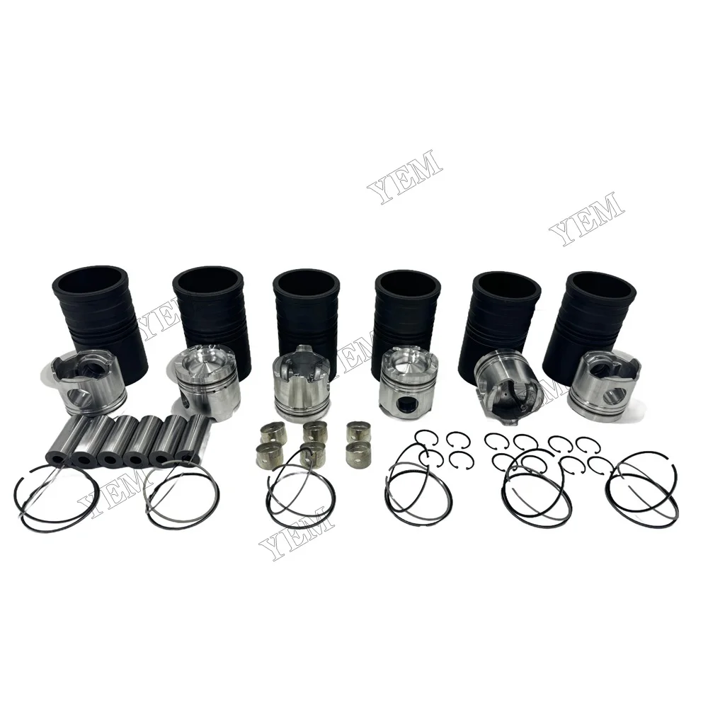 Cylinder Liner Kit Fit for Mitsubishi S6A3 Engine 3