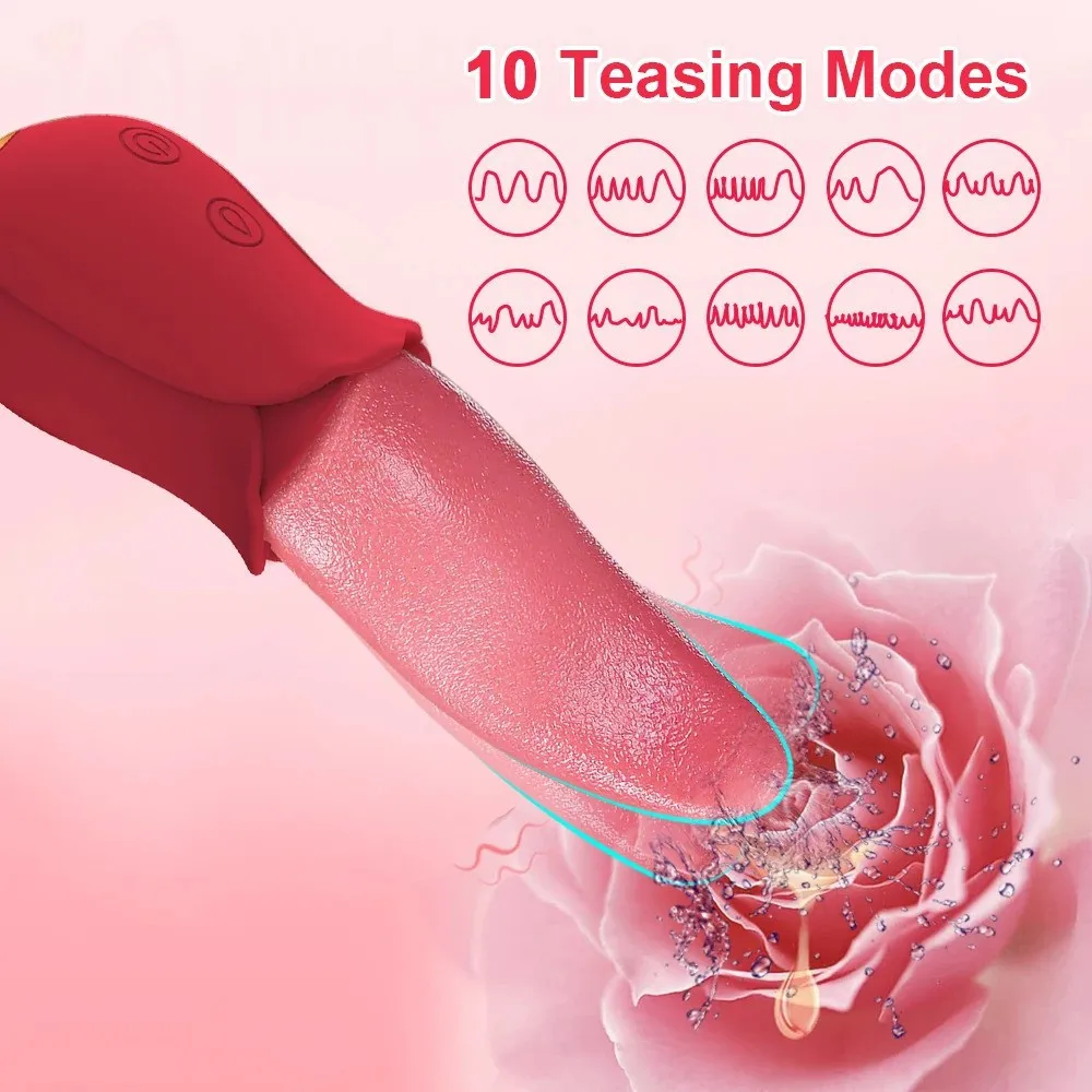 Mia Tongue Licking Vibrator Soft Simulation Tongue Female Orgasm Masturbation Massager Woman Masturbation Sex Toys