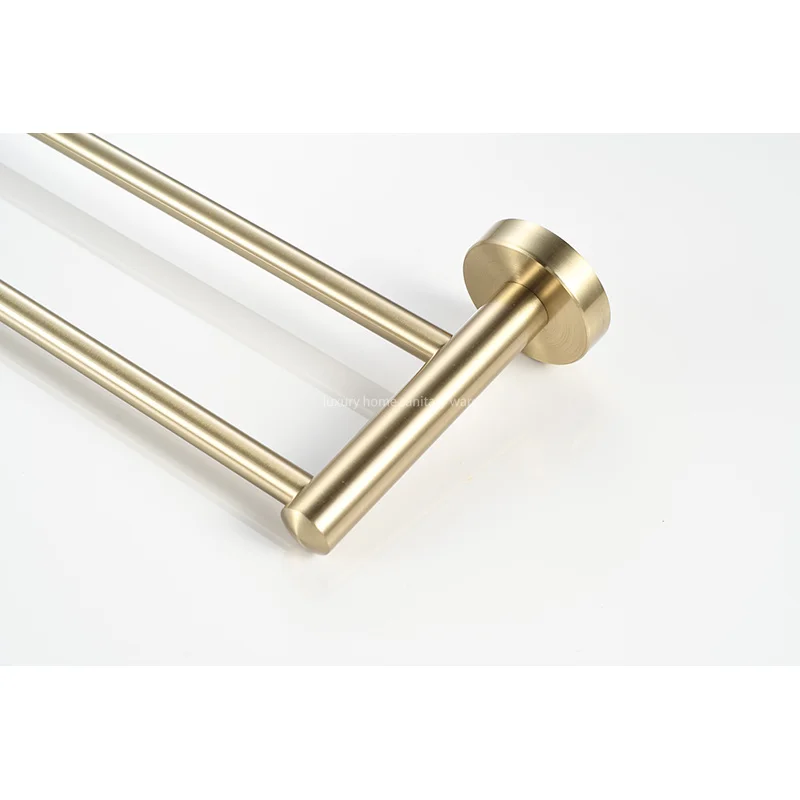 product high quality gold reinforced towel rack wall mounted bathroom accessories set towel rack cover-6