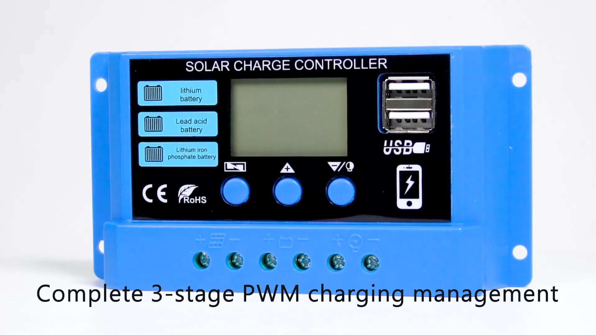 New 10a 20a 30a Lithium Iron Lifepo4 Battery Charger Regulators Stabilizers 12v 24v Auto Dual