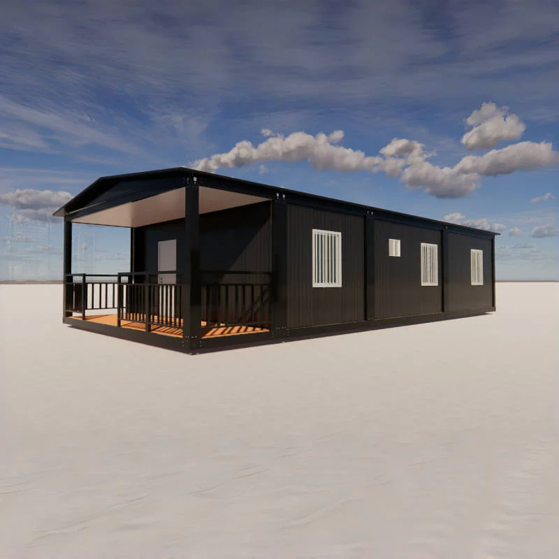 Akciós áron 20 láb, 40 láb horganyzott acél moduláris előregyártott konténerház, hordozható acélszerkezet szállodák, családi otthonok részére