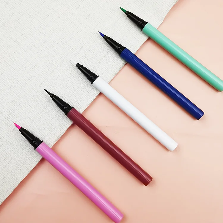 NO LOGO Vender Long Lasting Vegan Manufacturer Customized Your Brand Eye Liner Pen Eyeliner self-adhesive