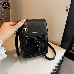 Minissimi Free Sample PU Solid Party Sling Omuz Cantasl Mini Woven Style Fashion Bags Luxury Designer Women's Shoulder Bags