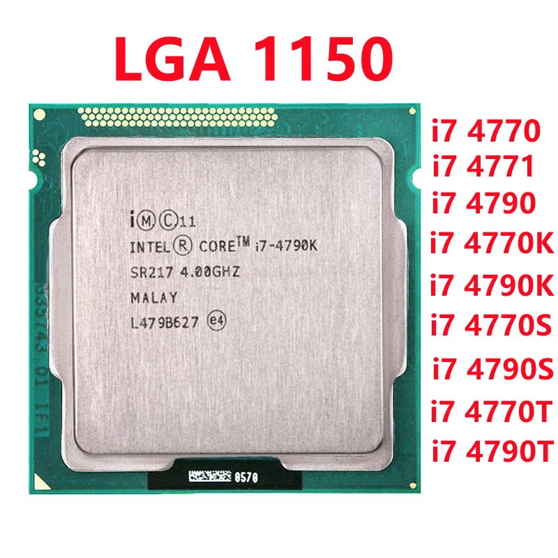 Lga1150 I7 4770 4770s 4790s 4771 I7 4770k 4790 4770t 4790t 4.0ghz