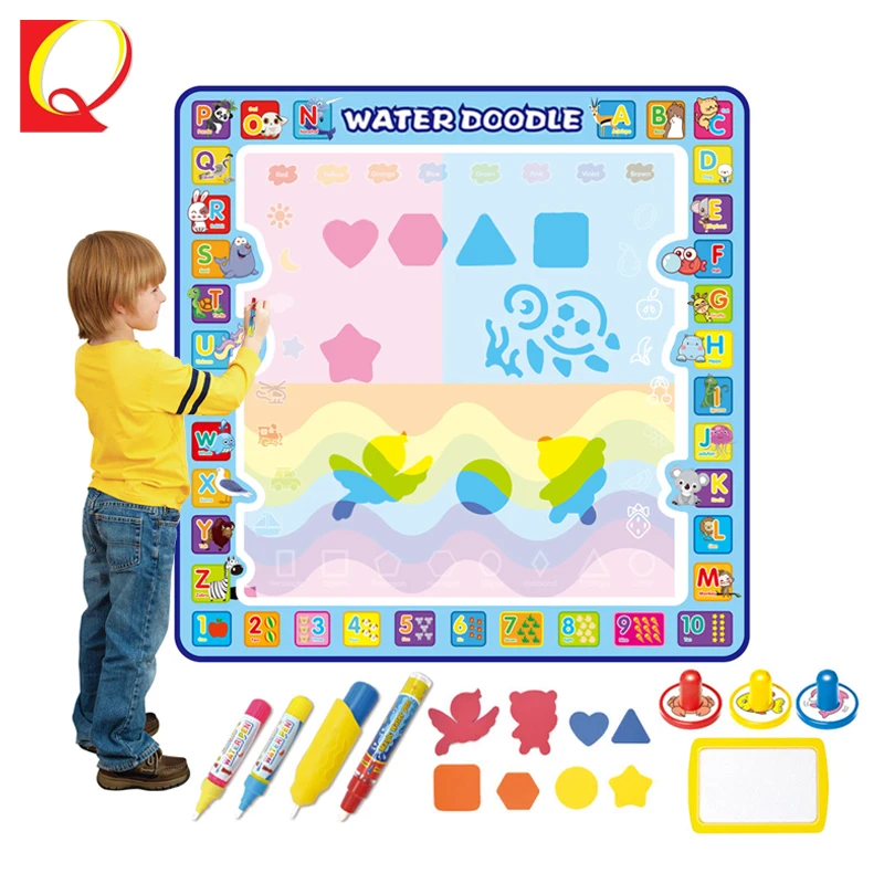 OEM Toy 100×100 cm Large Kids Cognitive Aqua Magic Doodle Water Drawing Mat