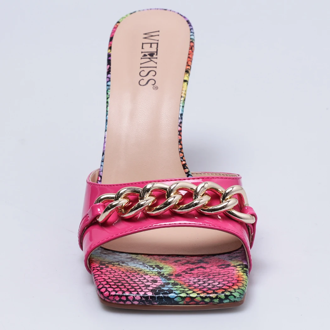 Cheap Pink Sandals - WETKISS Wholesale Square Toe Slides