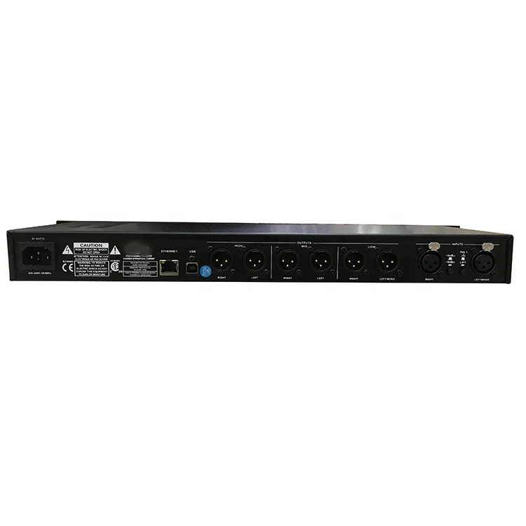 PA2 DriveRack 2 Input 6 Output Speaker Management System Professional Audio Equalizer for Stage Sound Equipment