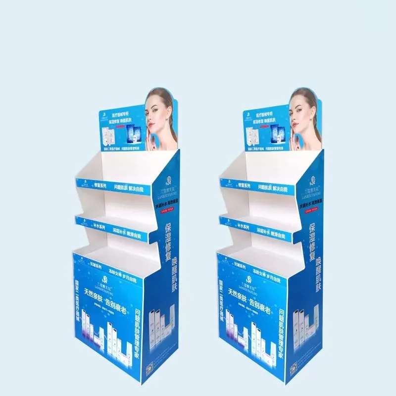 Commercial Custom Cardboard Milk Powder Promotion Floor Display Stand for Advertisement