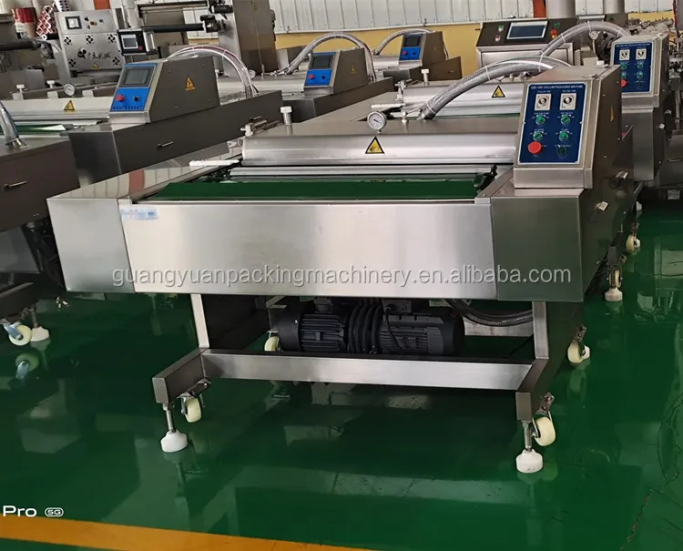 Military Bread Compressed Biscuits Continuous Vacuum Rolling Packaging Machine Conveyor Belt Vacuum Packing Machine