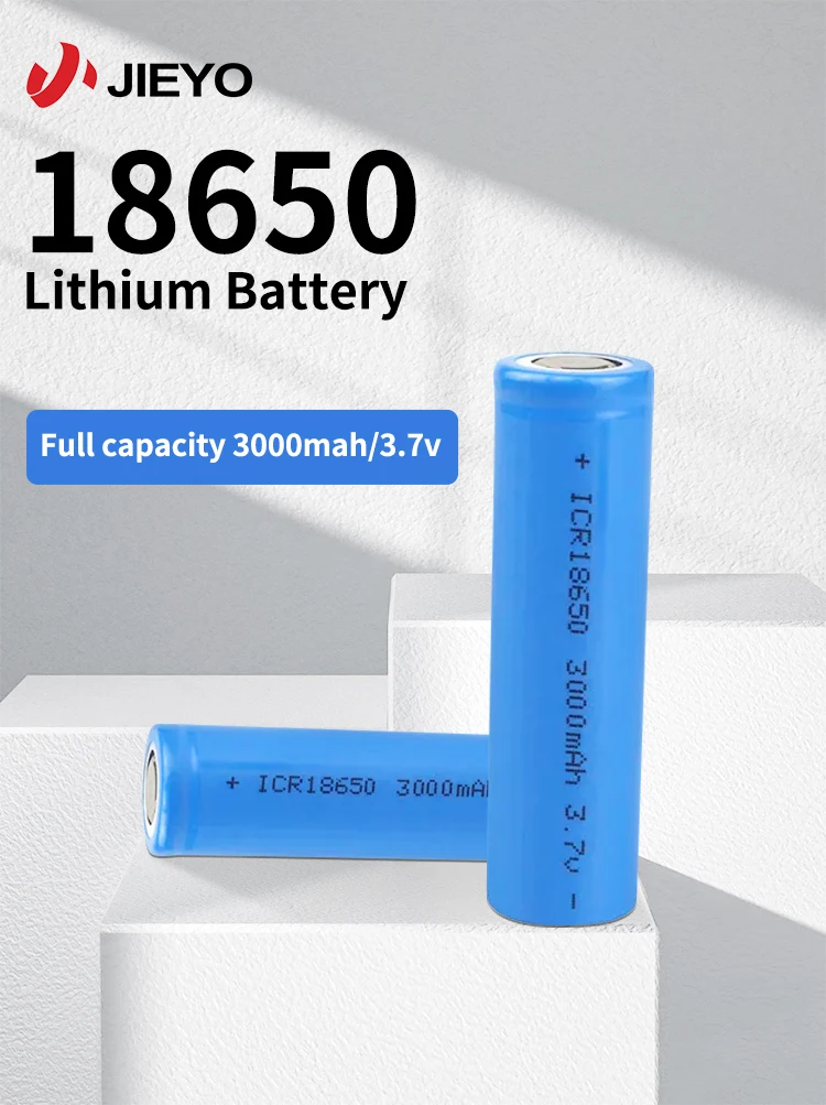 Jieyo Rechargeable 18650 Cylindrical Battery Cell 3000mah 3.7v Lithium ...