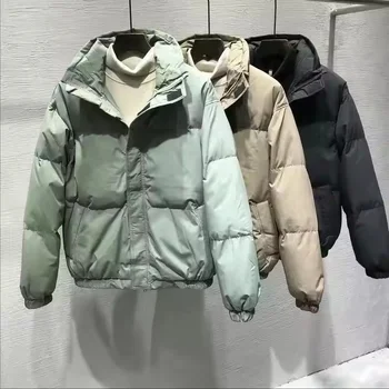 2024 winter new men's cotton-padded coat trend everything with cotton-padded coat and thick warm bread coat cotton-padded jacket