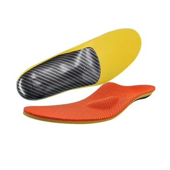 Hot Sale Arch support  insole ortholite Carbon pattern insole material  breathable  shock absorption sports insole for shoes