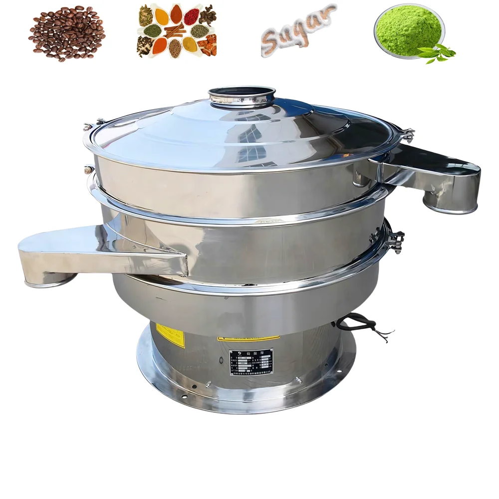 VBJX Industrial Electric Mining Clay Sand Grain Rice Wheat Flour Chilli Powder Aggregate Vibrating Sieve Sieving Machine