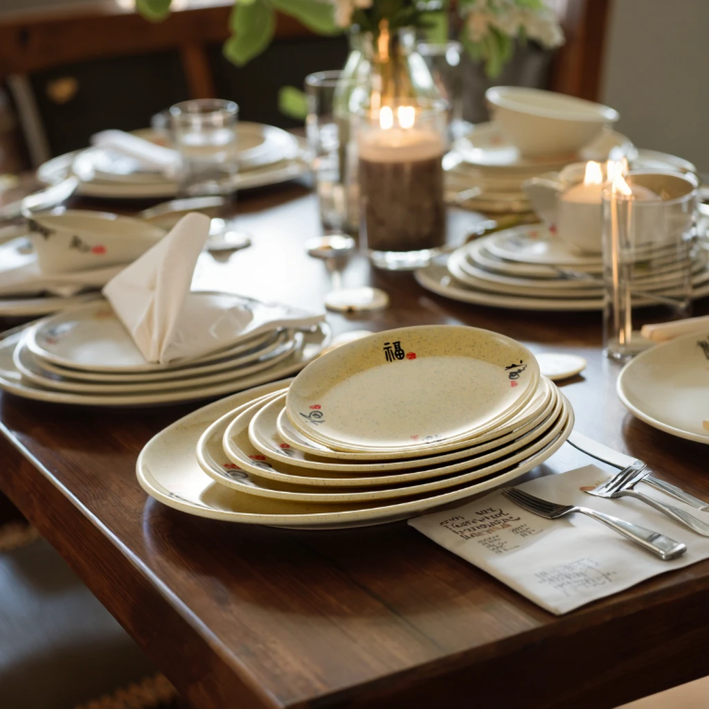 Wholesale Unbreakable Restaurant Oval Melamine Plates China Ware