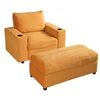 Yellow + Corduroy + 1 Seat + Polyester