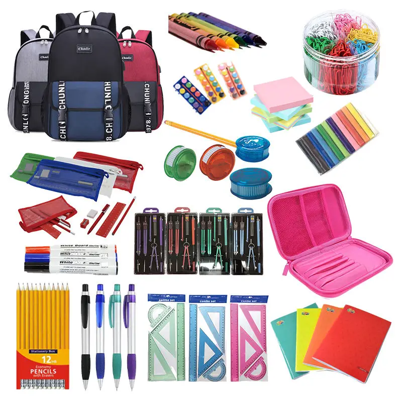 Back to School High Quality School Supplies Stationery Wholesale Office Stationery Set Kid Stationery School Supplies