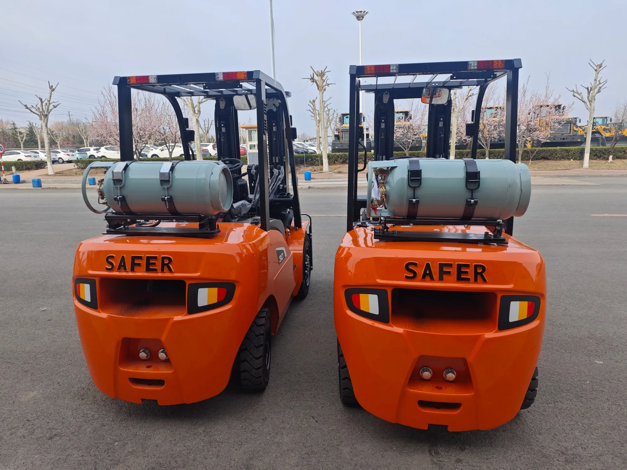 Zoomlion Factory Supply LPG Gas Forklift FL30 FL35 3ton 3.5ton Nissan K25 Engine