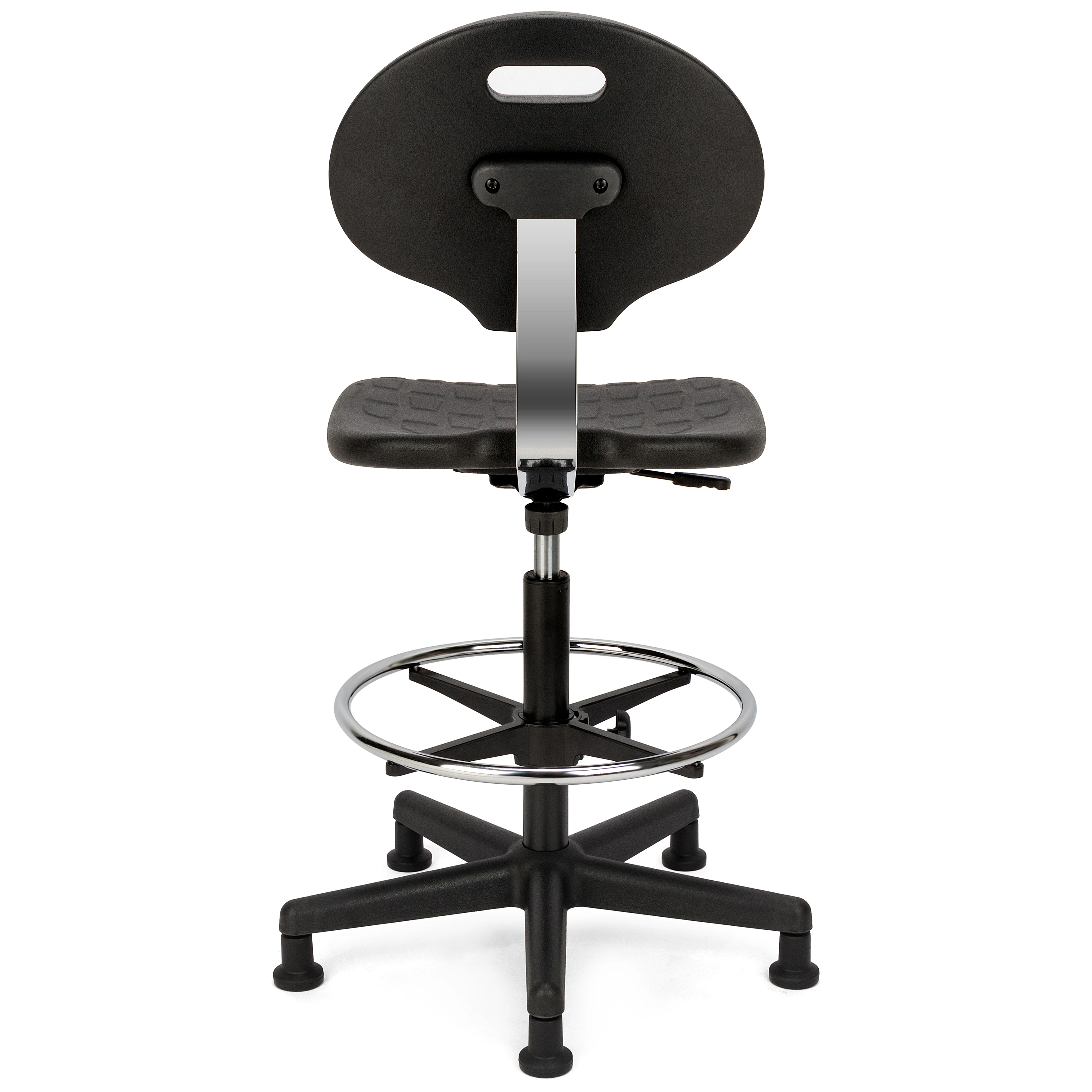 Adjustable Swivel Lab Chair for Counter/Drafting/School PU Plastic Material Laboratory Hospital Furniture Comfortable Lab Stool