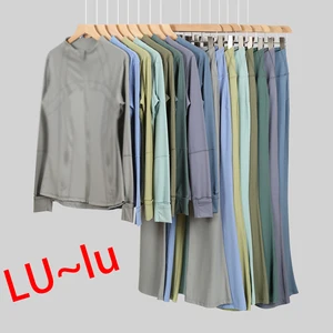 INS Lulu Jacket Lemon Leggings Define Hoodie Sports Bra Shorts Jumpsuits Ropa Deportiva Mujer Complete Outfit Yoga Set