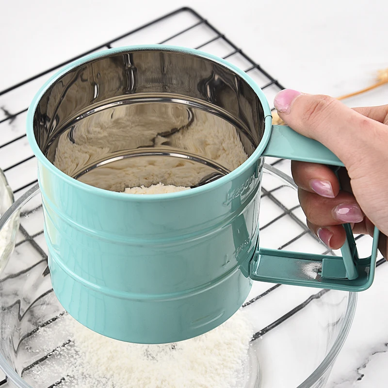 Baking Pastry Tools 250ml stainless steel non stick coating handheld flour sifter