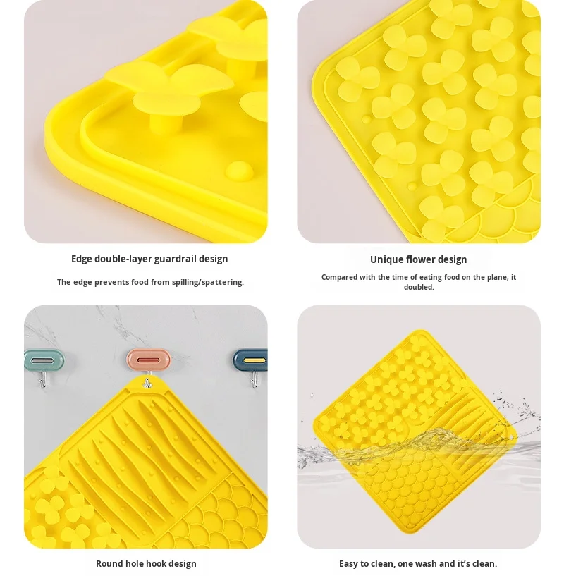 Silicone Dog Slow Eating Bowl with Suction Cup Anti Choking Licking Pad Food Grade Durable & Lightweight factory