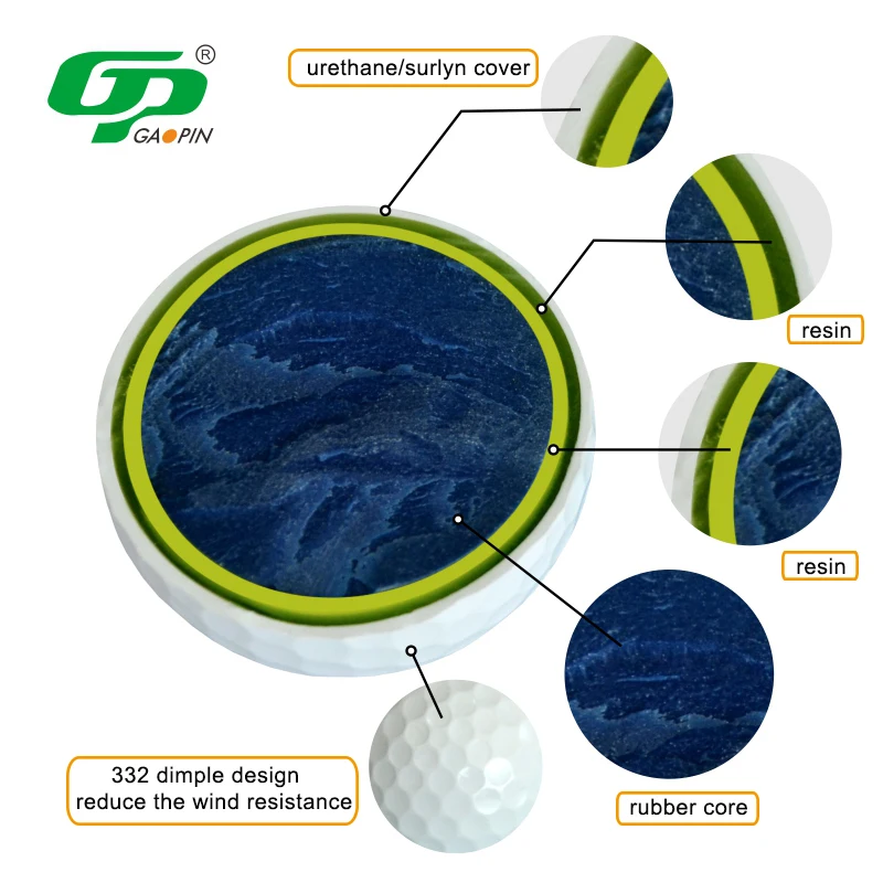 OEM Factory Custom Logo Used Golf Balls Packing Premium Blank Golf Practice Ball Professional Golf Tournament Printed Ball