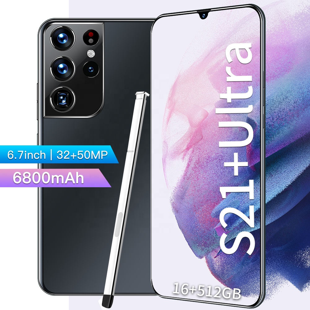 Глобальная версия оригинальный S21 Ultra 16GB + 512GB Android смартфон с поддержкой стилуса 4G 5G Сеть супер выносливость мобильного телефона