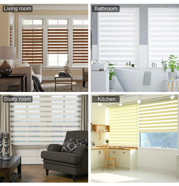 Qs951 Transparent 89mm 127mm Vertical Blinds Curtains For High Window