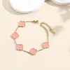 Pulsera lisa dorada (rosa)