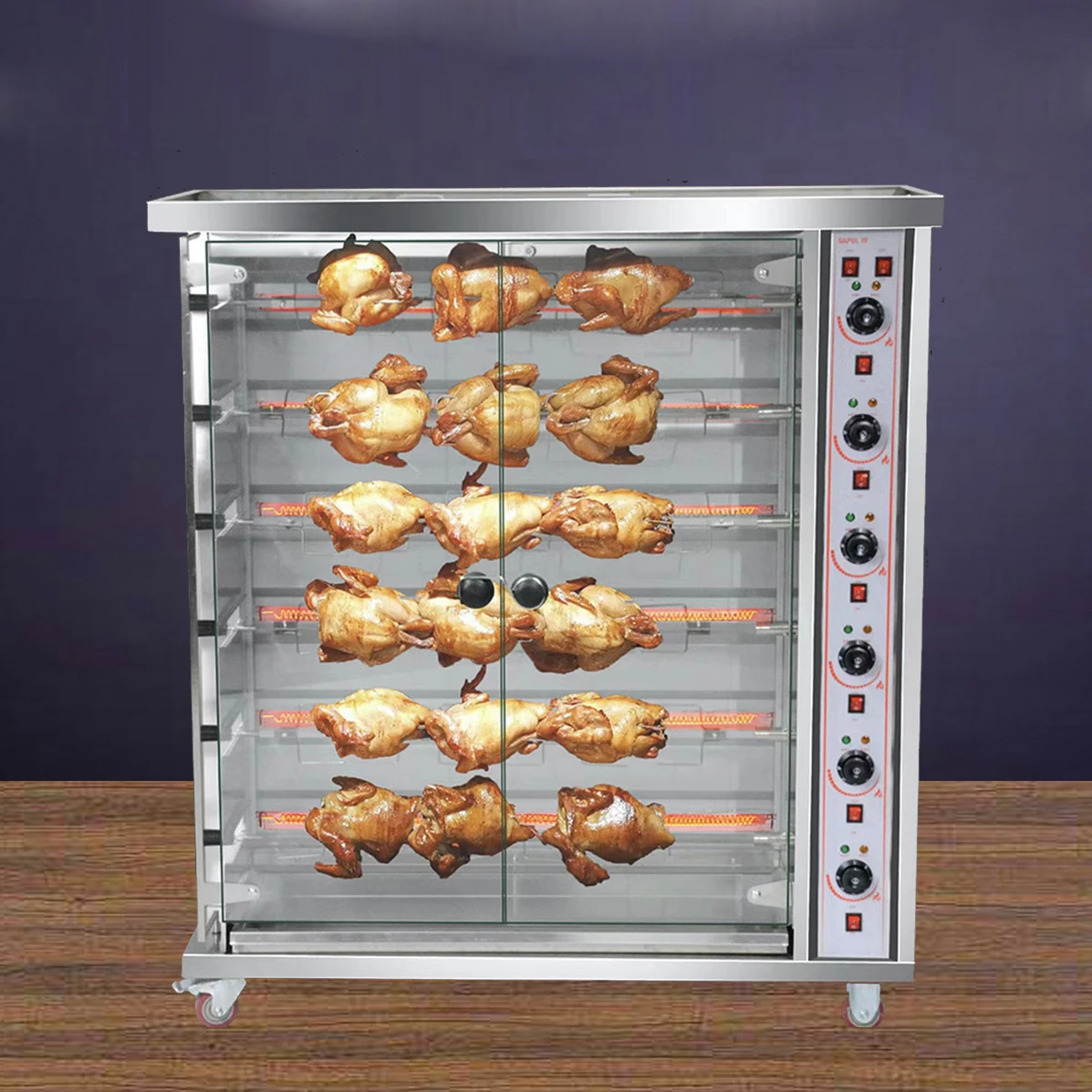 ガスチキンロティサリーオーブンマシン369グリル商用ローストチキン