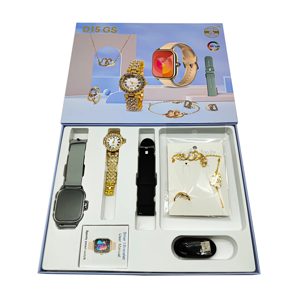 2024 Luxury Smart Watch D15 GS Reloj Intelligente Smartwatch Fitness Wrist Smart Watch PK A58 A59 Plus