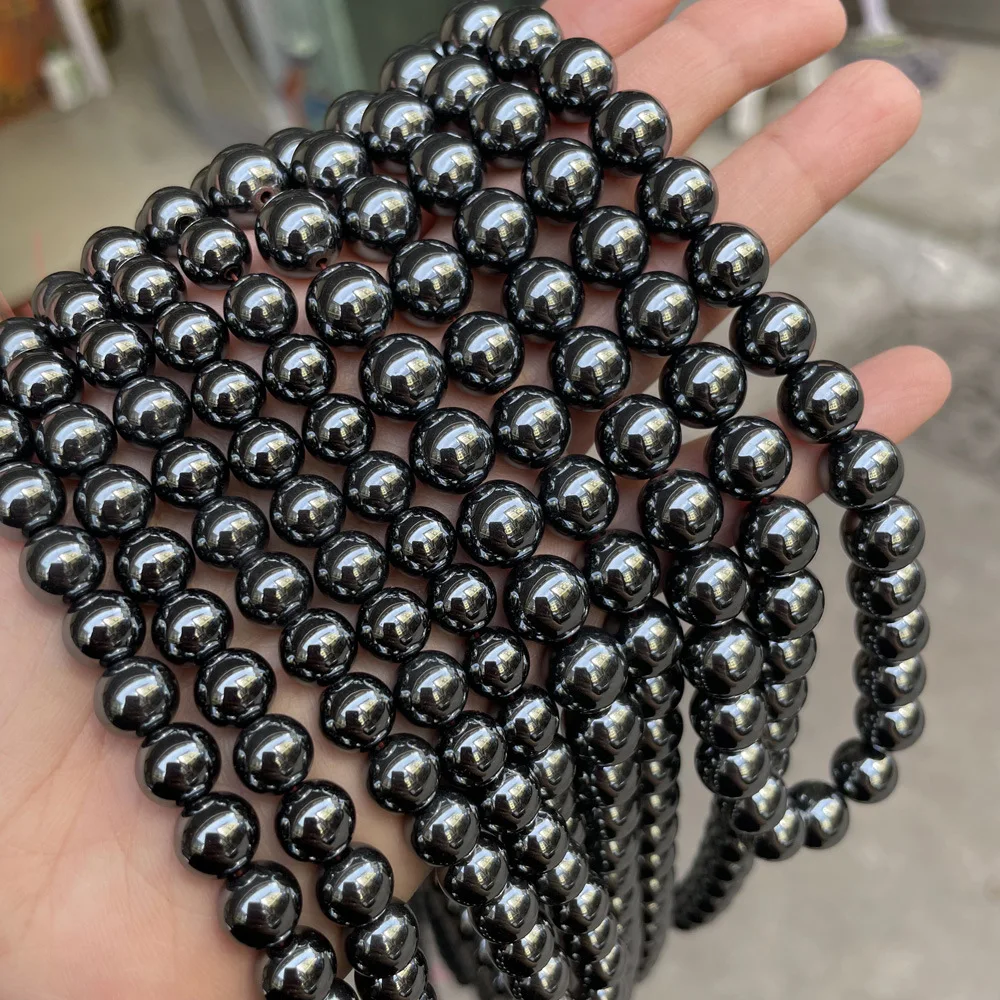 1 2 3 4 6mm perline distanziate allentate colorate in pietra di emate naturale colorata per gioielli che fanno accessori collana braccialetto fai da te  36