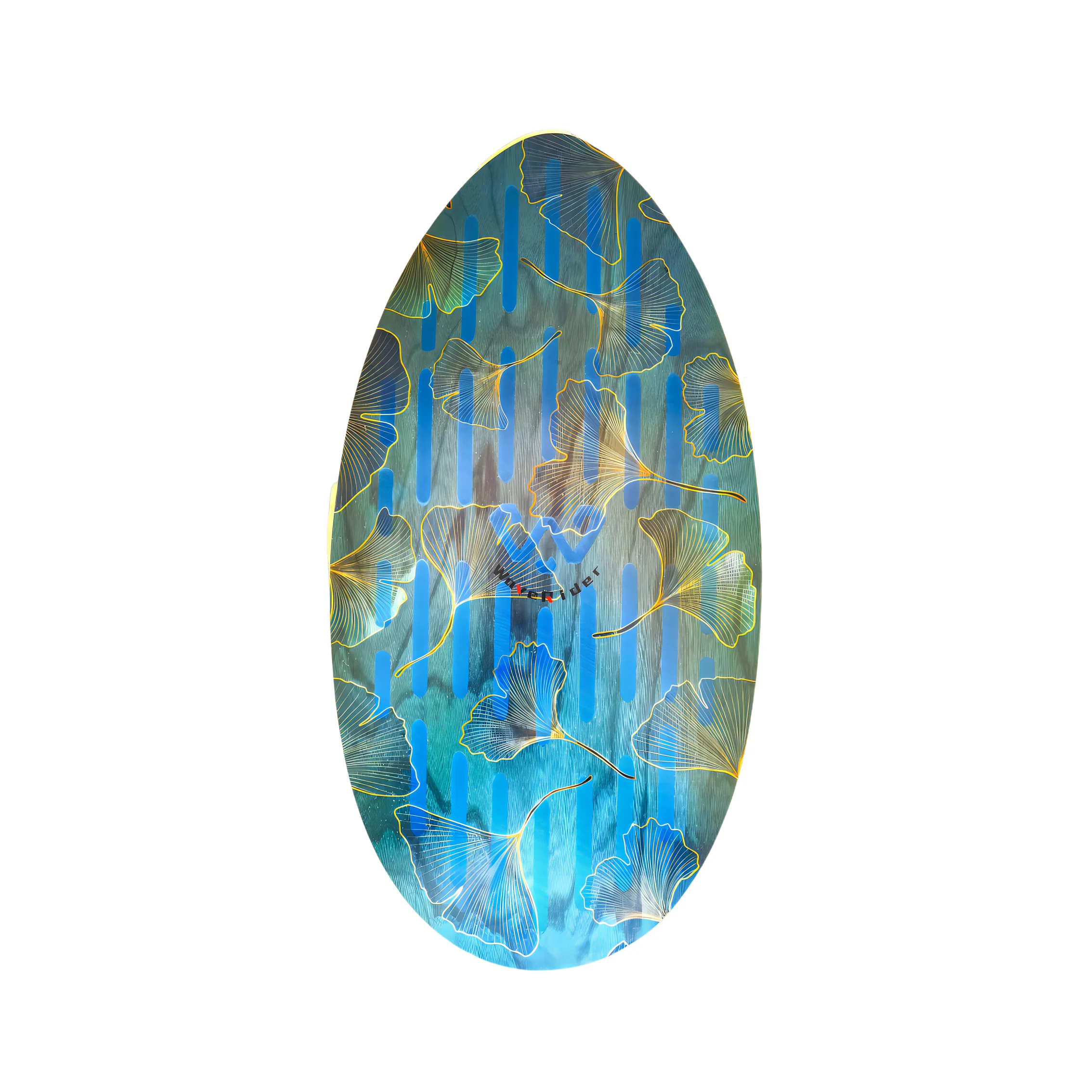 Wood Fiberglass Skim Board 37 Inch Skimboard With High Gloss Coat For Beginners Kids Teenagers