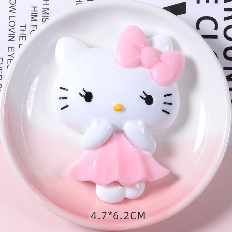 Big Size Matte Shinny Hello Kitty Resin Charms Diy Phone Case Hair Clip Decoration