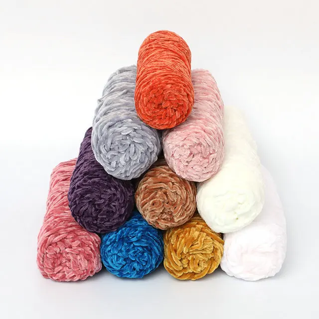 Wholesale Fancy Yarn 100%polyester Chenille Yarn For Blanket - Buy ...