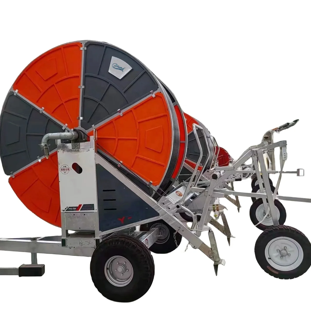 Titans Hose Reel Irrigation Machine with Travelling Rain Gun Sprinkler for Farm Orchard Irrigation System