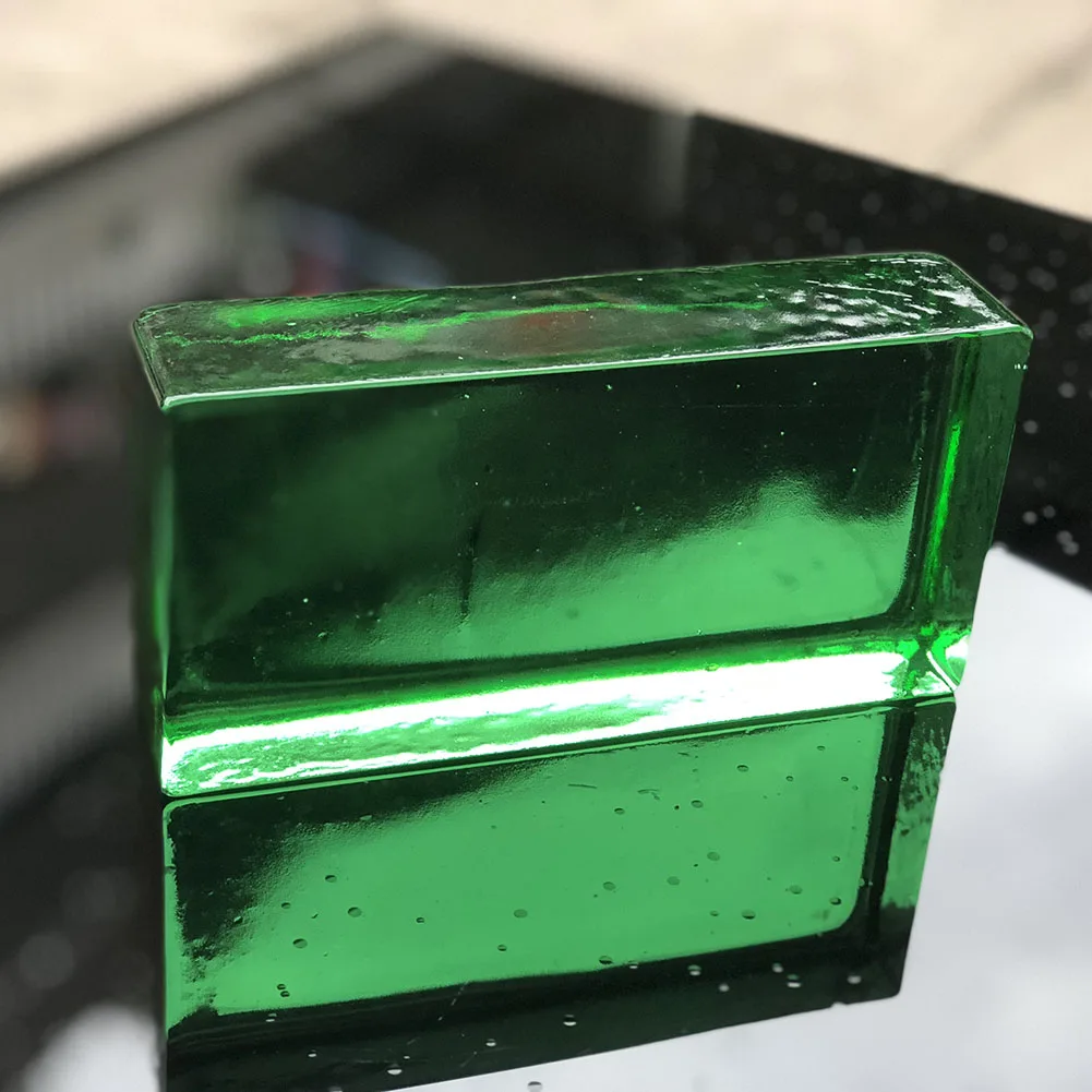 Jyg 50*100*100mm Wholesale Colorful Glass Bricks Block Crystal Glass Brick For Building