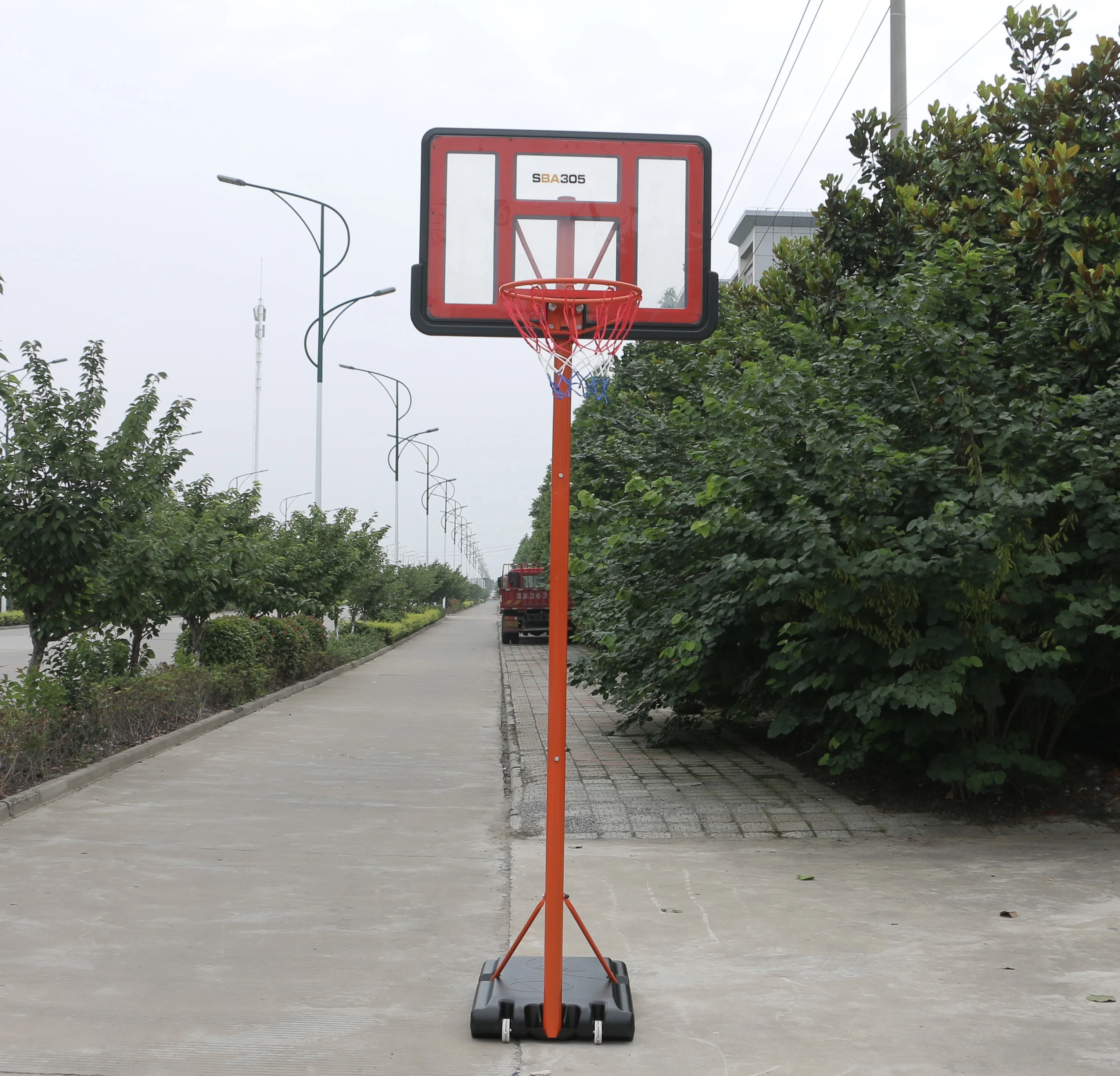 SBA305 наружная портативная регулируемая высота баскетбольная подставка