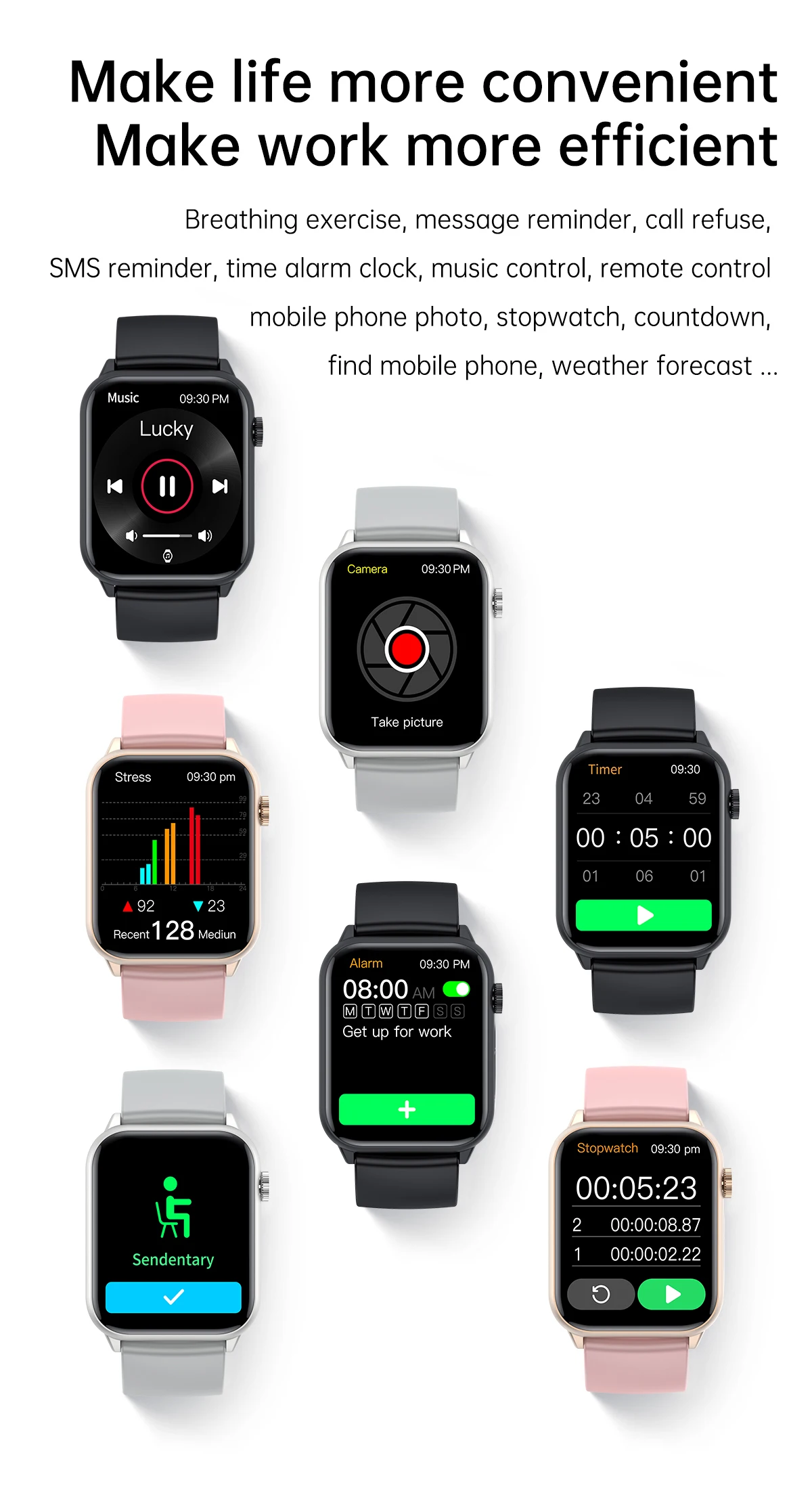 HK40 1.85 Inch Full Screen Smart Watch IP67 Waterproof With Heart Rate