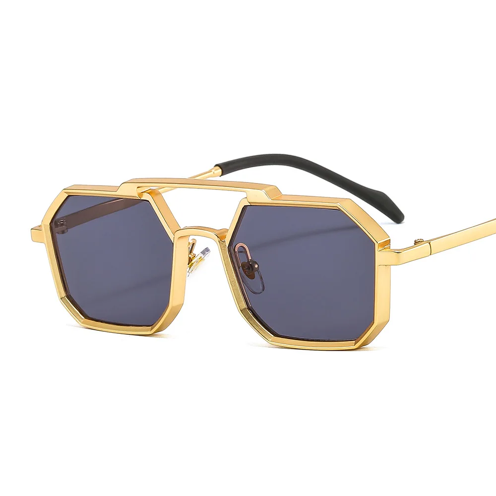 Accessoire Mode Rétro Unisexe Lunettes De Soleil Ovales Sans Monture – Style Vintage, Verres UV400, Unisexe, Petite Monture Tendance Lunettes Petit Format Léger