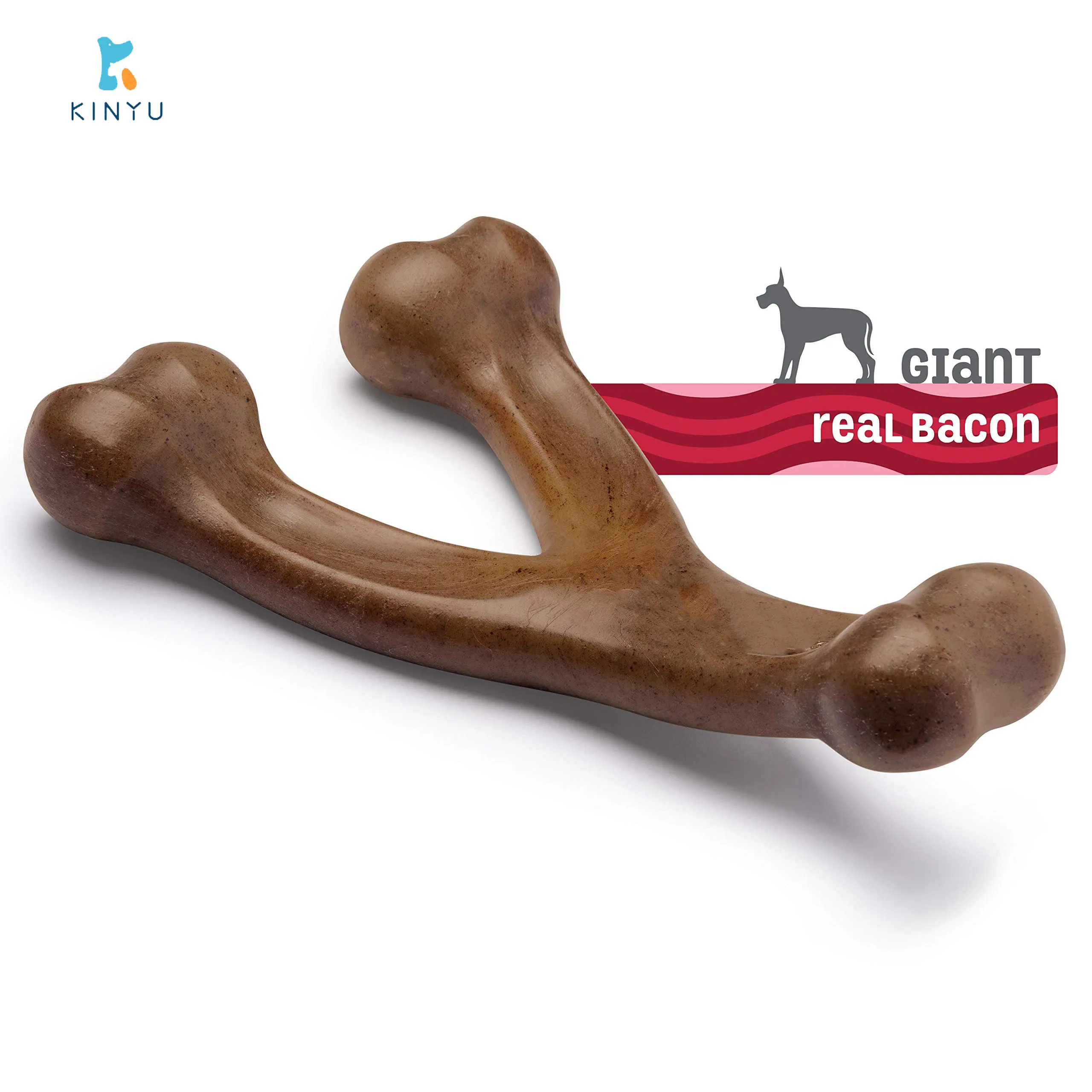 Benebone Wishbone Durable Food Grade Dog Chew Nylon Bone Toy For