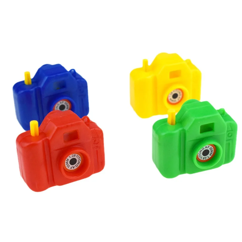 Mini Plastic Animal Camera Viewers Clicking Camera With Animal Pictures Cheap Small Camera Toy for 2 Inches Vending Capsule