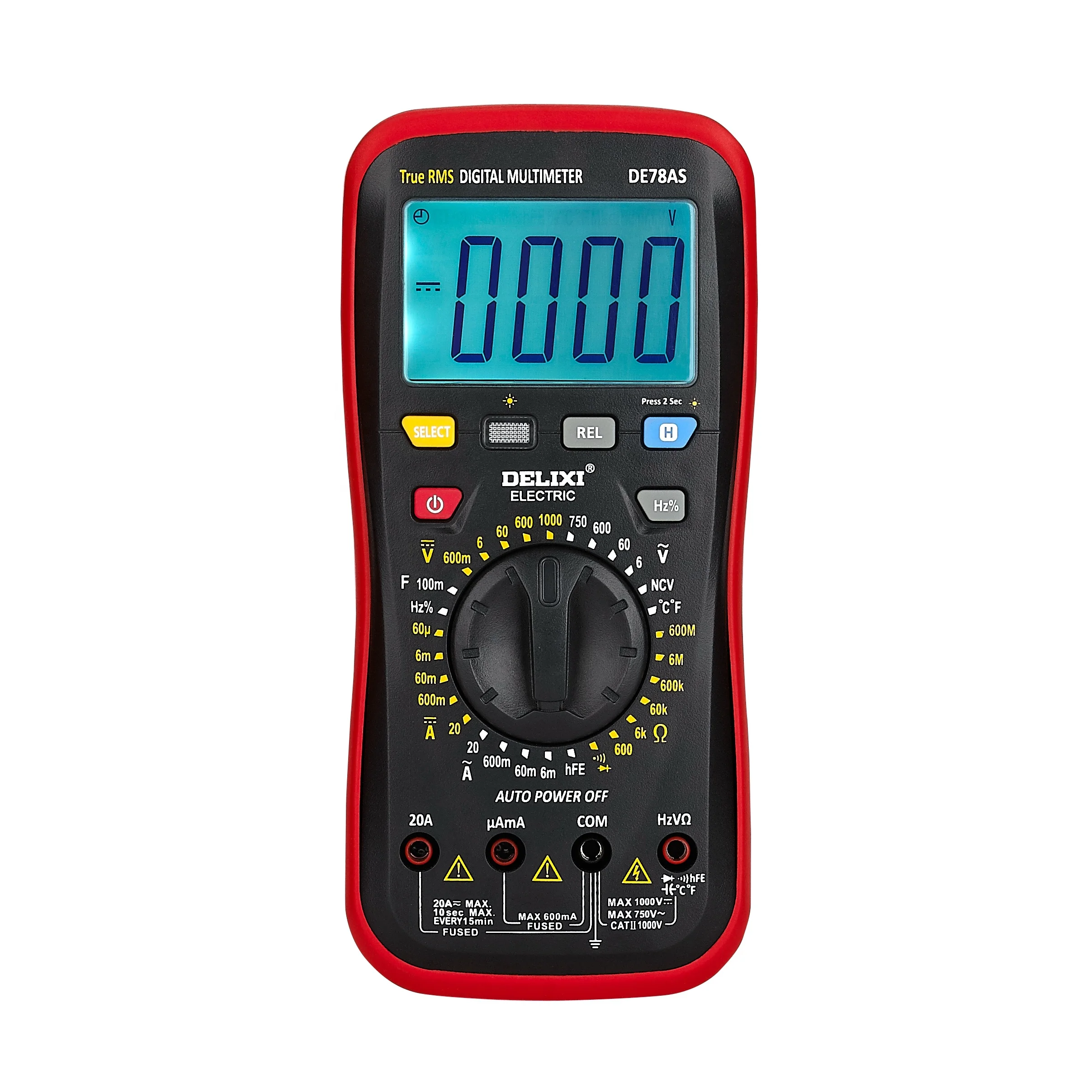 Handheld Automatic Range Digital Multimeter Voltage Measurement Input Impedance Current AVO Universal Multimeter
