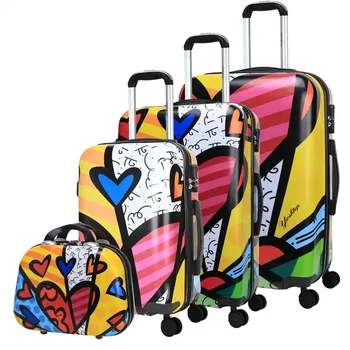 Business Travel Trolley Bags Fashion Carry On Luggage  ABS PC Universal Wheel Luggage Suitcase with Lock