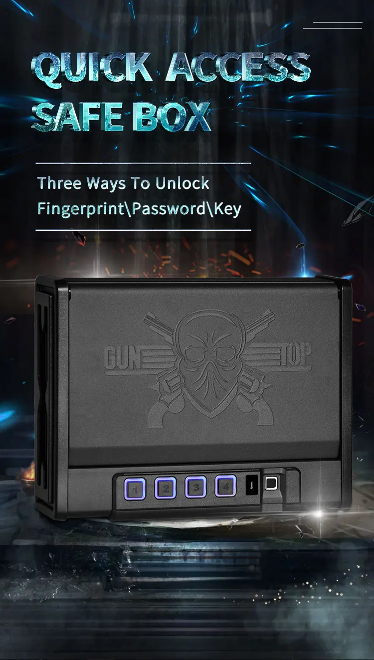 CEQSAFE High-end Digital Safes Box With Biometric Fingerprint Gun Safe Box factory