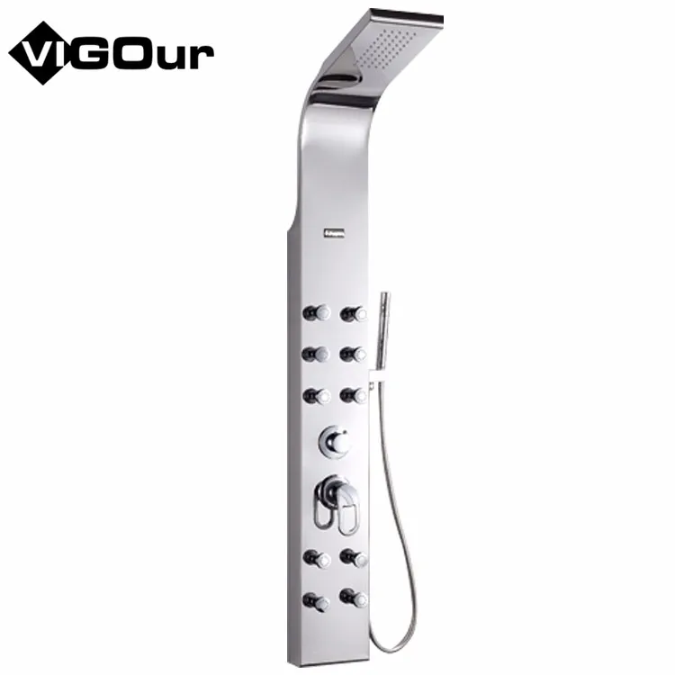 
Новый настенный выдвижной термостатический дождевой Душ из нержавеющей стали с водопадом 