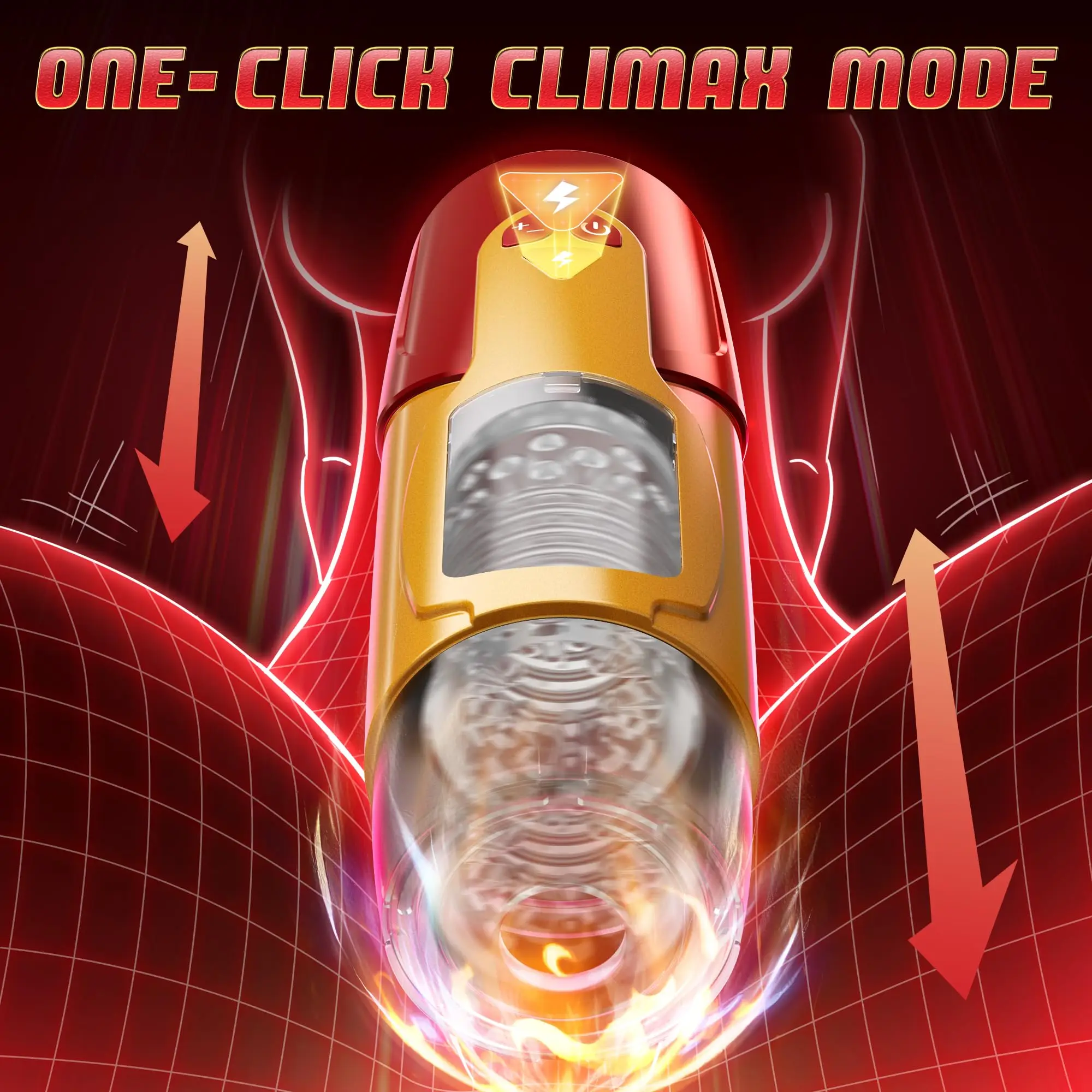 Dark Knight Realistic Pocket Pussy Men Stroker Sex Machine Rotating Thrusting Automatic Male Masturbation Cup with Suction Base