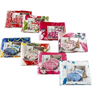 Wholesale Queen King Size 100% Cotton Sheet Set Floral Pattern Bedding with 2 Sheets 2 Pillow Cases Disposable Cooling Features