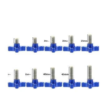 Tornillo De Apriete Manual M8 – Cabeza Roja De Aleación, Acero Inoxidable 304 – Para Equipos Industriales Y Fotografía