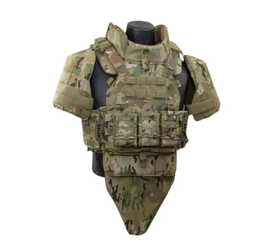 Outdoor Full Molle System Camo Armored Vest Quick Release 1000d ...